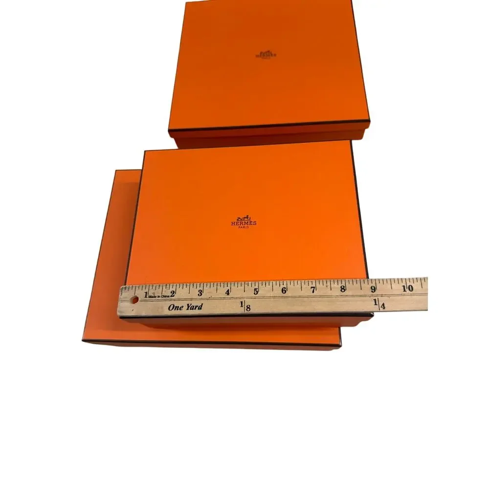 Hermès Paris Orange Gift Boxes Lot of 5 Assorted Sizes Authentic Empty Boxes
